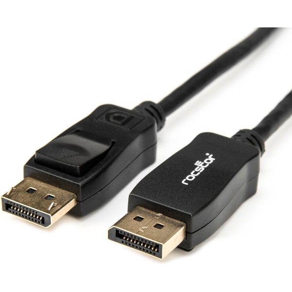 Rocstor Premium 12ft / 4m DisplayPort 1.2 Cable M/M - DisplayPort 4k - DisplayPort Male Digital Audio/Video - 12ft - Black- DP TO DP Cable 4Kx2K - Image 2