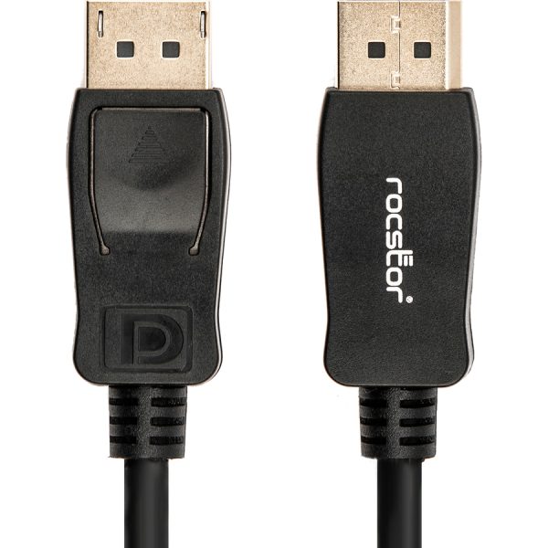 Rocstor Premium 12ft / 4m DisplayPort 1.2 Cable M/M - DisplayPort 4k - DisplayPort Male Digital Audio/Video - 12ft - Black- DP TO DP Cable 4Kx2K - Image 8