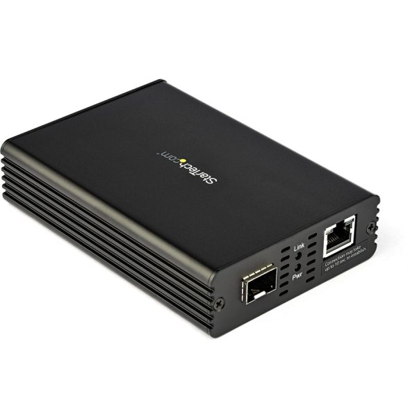 StarTech.com 10GbE Fiber Ethernet Media Converter 10GBASE-T- SFP to RJ45 Single Mode/Multimode Fiber to Copper Bridge 10Gbps Network - Image 2