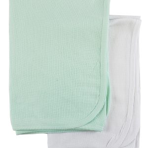 White And Mint Thermal Blankets Cs_0109
