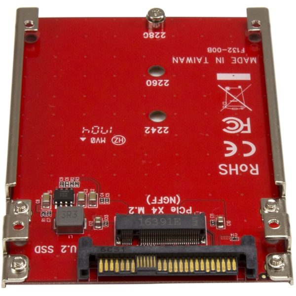 StarTech.com M.2 to U.2 Adapter - M.2 Drive to U.2 (SFF-8639) Host Adapter for M.2 PCIe NVMe SSDs - M.2 Drive Adapter - M.2 PCIe SSD Adapter - Image 4