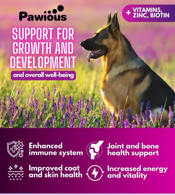 Dog Multivitamin Chewable with Glucosamine 16 in 1   Dog Vitamins and Supplements   Senior & Puppy Multivitamin for Dogs   Hip and Joint Support Health   Immunity  Mobility   Gut, Skin, Heart, Coat - Image 4