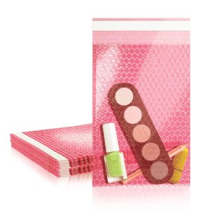 Anti Static Bubble Out Bags 6 x 8.5 Inch. Pack of 25 Pink Polyethylene Self Seal Bubble Pouches. Peel and Seal Bubble Pouch. Waterproof Light Bubble Bags for Packing Electronics Cosmetic