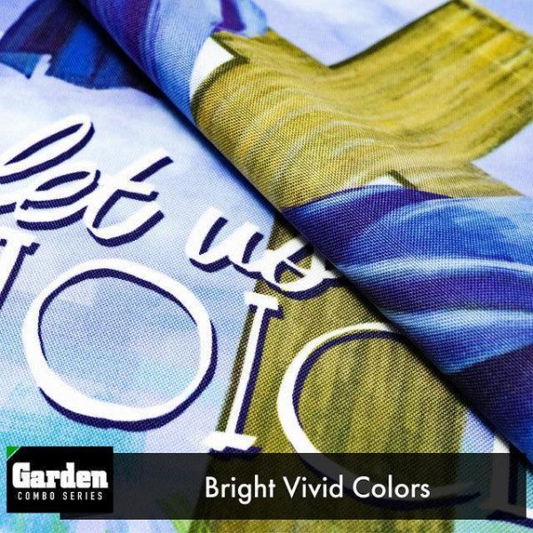 G128 Combo Pack: Garden Flag Stand Black 36x16 Inch & Garden Flag Let Us Rejoice Easter Cross 12x18 Inch - Image 5