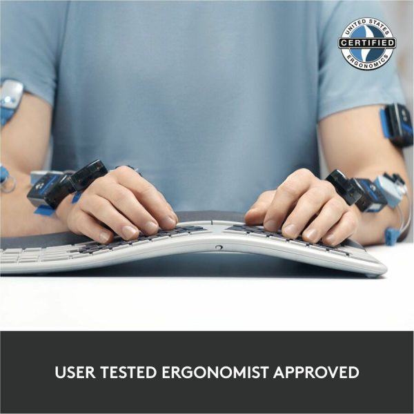 Logitech ERGO K860 Split Ergonomic Keyboard, Wireless Connectivity, Graphite - Image 5