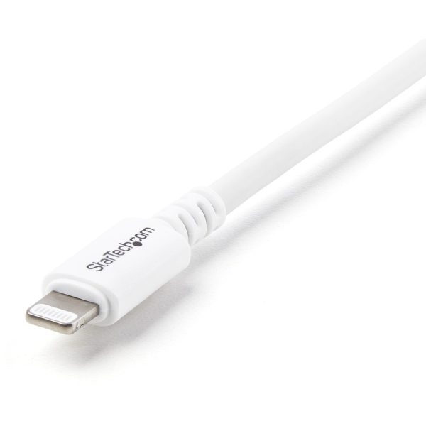 StarTech.com 3m (10ft) Long White Apple�® 8-pin Lightning Connector to USB Cable for iPhone / iPod / iPad - Image 2
