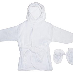 White Terry Robe With Booties 960w