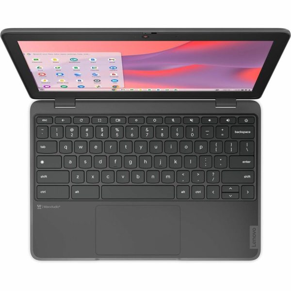 Lenovo 100e Chromebook Gen 4 100e 82W0000PUS 11.6" Chromebook - HD - Octa-core (ARM Cortex A76 + Cortex A55) - 8 GB - 64 GB Flash Memory - English Keyboard - Graphite Gray - Image 2