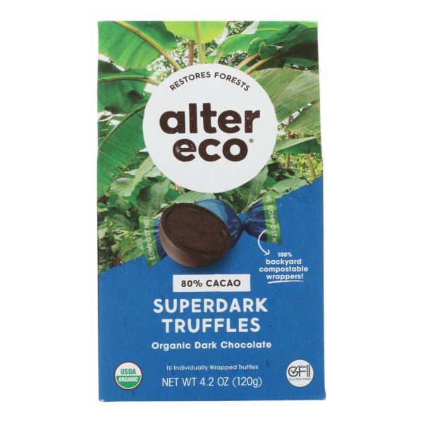 Alter Eco - Truffle Spr Dark Chocolate - Case of 8 - 4.2 OZ - Image 3