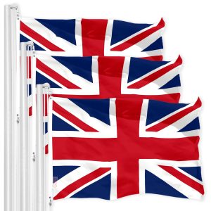 UK Great Britain Flag 3x5 Ft 3-Pack 150D Printed Polyester By G128