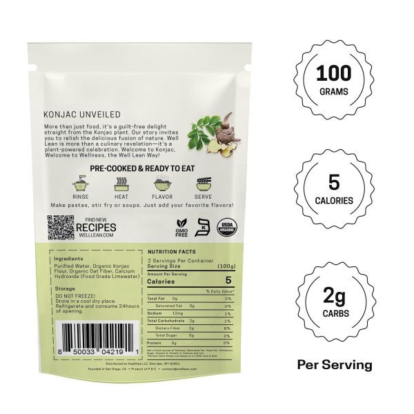 Konjac Rice Keto Pasta   12 Pack   Low Carb Keto Plant Based 100%   USDA Organic Premium Konjac Shirataki Rice   Carb Free - Image 2
