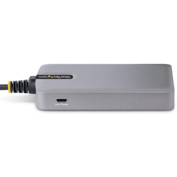 StarTech.com 4-Port USB-C Hub, 5Gbps, Bus Powered, 4x USB-A Ports, Optional Auxiliary Power, Portable USB Type-C Hub, 1ft/30cm Cable - Image 4