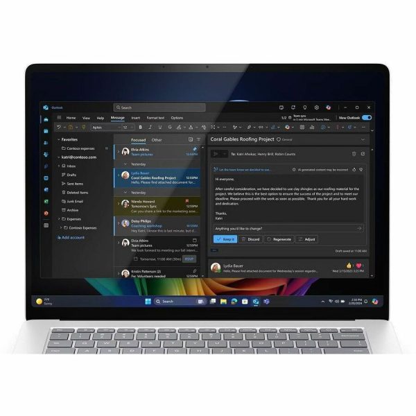 Microsoft Surface Laptop 7 13.8" Touchscreen Copilot+ PC Notebook - Qualcomm Snapdragon X Plus - 16 GB - 512 GB SSD - English Keyboard - Platinum - Image 3