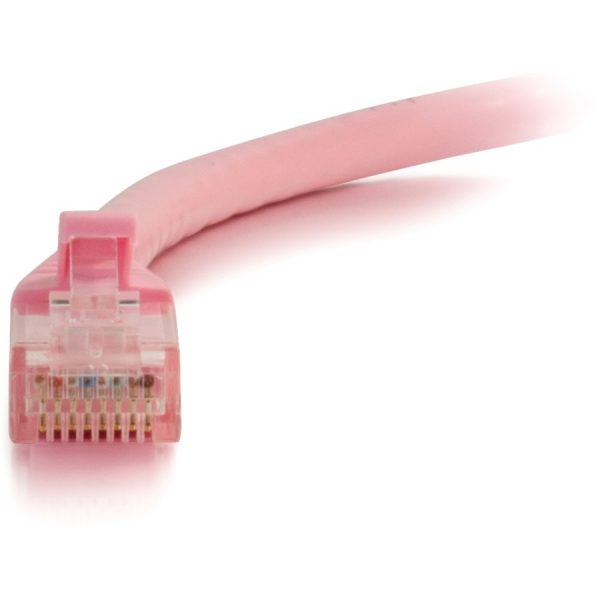 C2G 6in Cat6 Snagless Unshielded (UTP) Network Patch Cable - Pink - Image 3