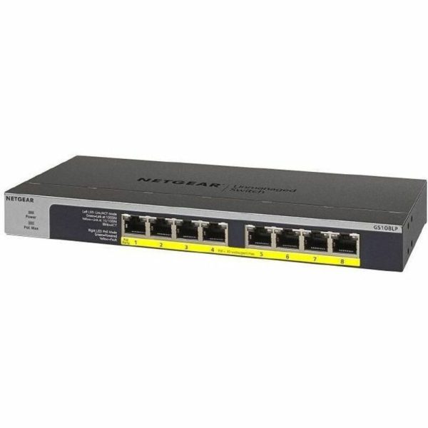 Netgear 8-Port PoE/PoE+ Gigabit Ethernet Unmanaged Switch (GS108LP) - Image 3