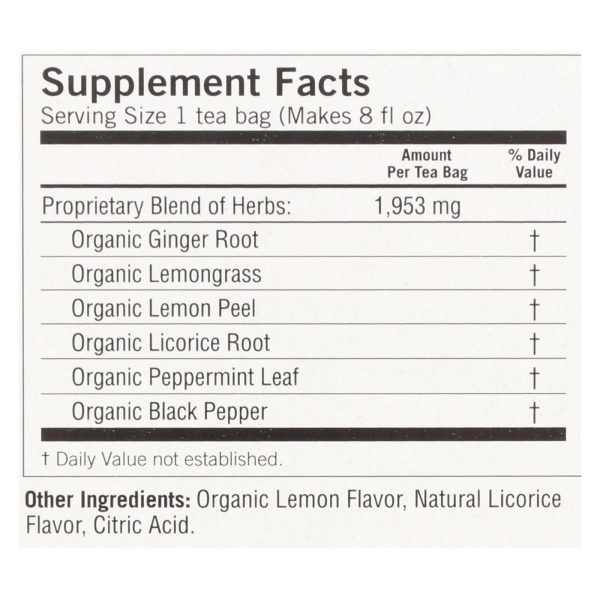Yogi 100% Natural Herbal Tea Caffeine Free Lemon Ginger - 16 Tea Bags - Case of 6 - Image 2