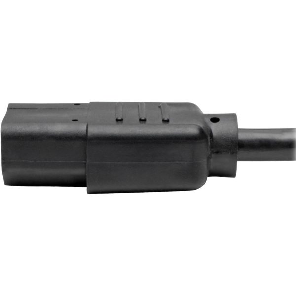 Eaton Tripp Lite Series Desktop Computer AC Power Cable, NEMA 5-15P to C13 - 13A, 125V, 16 AWG, 8 ft. (2.43 m), Black - Image 5