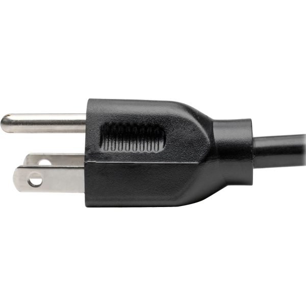 Eaton Tripp Lite Series Desktop Computer AC Power Cable, NEMA 5-15P to C13 - 13A, 125V, 16 AWG, 8 ft. (2.43 m), Black - Image 7