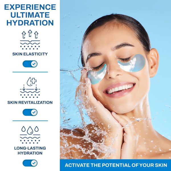 Under Eye Patches for Puffy Eyes   Hyaluronic Acid and Collagen   Under Eye Mask for Eye Bags Dark Circles Fine Lines   Deep Skin Moisturizing   30 Pairs American Quality - Image 4