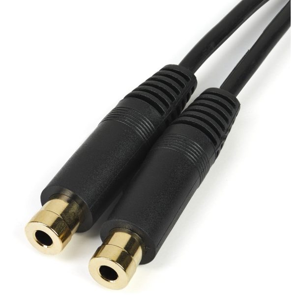 StarTech.com Stereo Splitter Cable - Phono Stereo 3.5mm (M) - Phono 2x Stereo (F) - 6in - Image 3