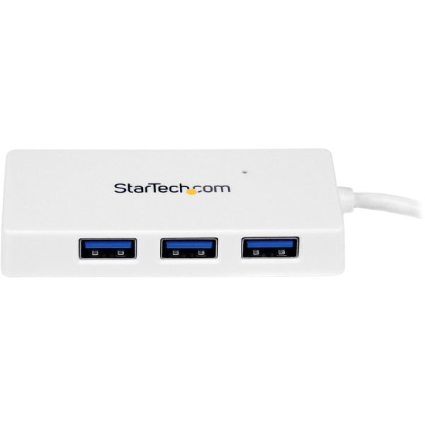 StarTech.com Portable 4 Port SuperSpeed Mini USB 3.0 Hub - 5Gbps - White - Image 3