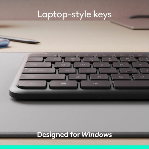 Logitech Signature Slim MK955 Combo for Business, Copilot Edition, Wireless Keyboard and Mouse, Graphite - Image 3