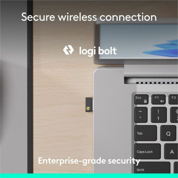 Logitech Signature Slim MK955 Combo for Business, Copilot Edition, Wireless Keyboard and Mouse, Graphite - Image 4