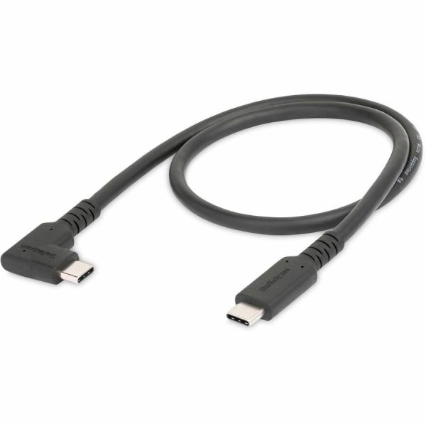StarTech.com 1.6ft (50cm) Rugged Right Angle USB-C Cable, USB 3.2 Gen 2 (10 Gbps), USB C to C Data Transfer Cable, 100W PD, 4K 60Hz, 90 Degree USB-C Cable - Image 7