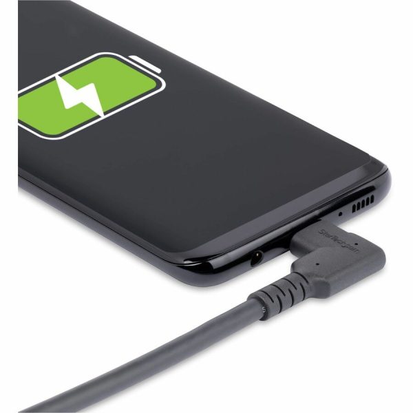 StarTech.com 1.6ft (50cm) Rugged Right Angle USB-C Cable, USB 3.2 Gen 2 (10 Gbps), USB C to C Data Transfer Cable, 100W PD, 4K 60Hz, 90 Degree USB-C Cable - Image 10