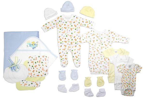 Newborn Baby Boys 21 Pc  Baby Shower Gift Set Ls_0113