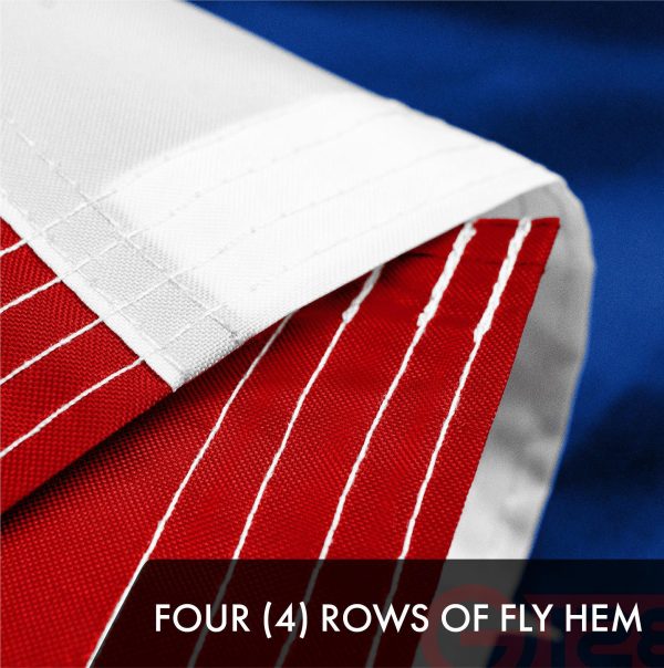 Puerto Rico (Puerto Rican) Flag 300D Embroidered Polyester 3x5 Ft - Image 5