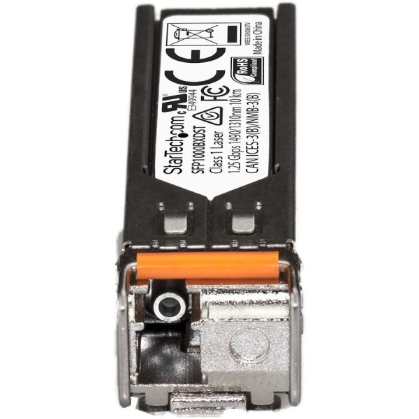 StarTech.com MSA Uncoded SFP Transceiver Module - 1000BASE-BX - 1GbE Gigabit Ethernet BiDi Fiber (SMF) - Image 3
