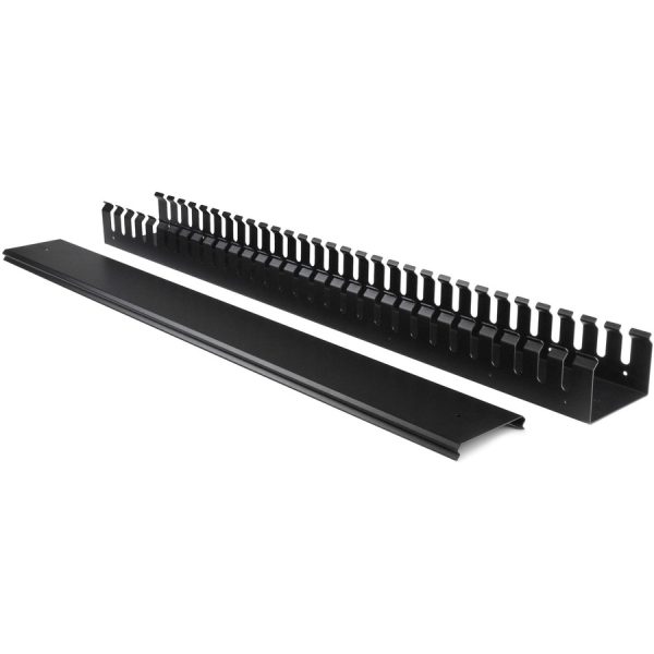 StarTech.com Vertical Cable Organizer with Finger Ducts - Vertical Cable Management Panel - Rack-Mount Cable Raceway - 40U - 6 ft. - Image 3