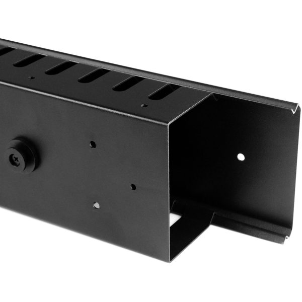 StarTech.com Vertical Cable Organizer with Finger Ducts - Vertical Cable Management Panel - Rack-Mount Cable Raceway - 40U - 6 ft. - Image 6