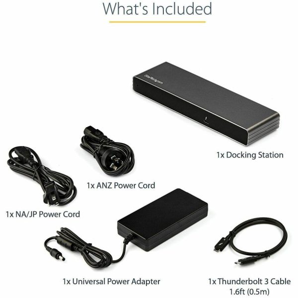 StarTech.com Thunderbolt 3 Dock, Dual 4K 60Hz Monitor TB3 Docking Station with DisplayPort, HDMI & 1080p VGA, 85W Power Delivery, TAA - Image 7