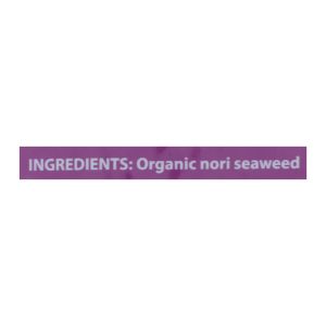Emerald Cove Organic Pacific Sushi Nori - Toasted - Silver Grade - 50 Sheets - Case of 4