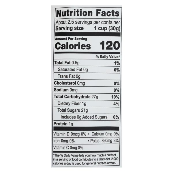 Natierra Organic Freeze Dried Raw - Banana - Case of 12 - 2.5 oz. - Image 2