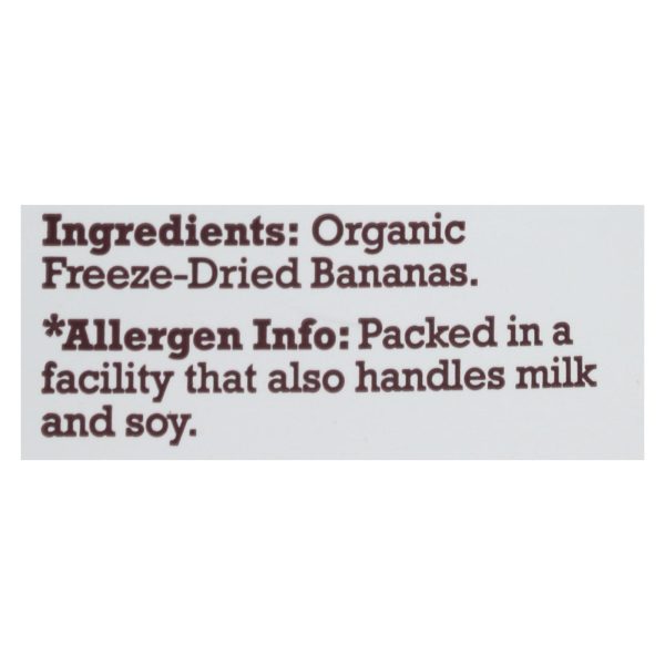 Natierra Organic Freeze Dried Raw - Banana - Case of 12 - 2.5 oz. - Image 3
