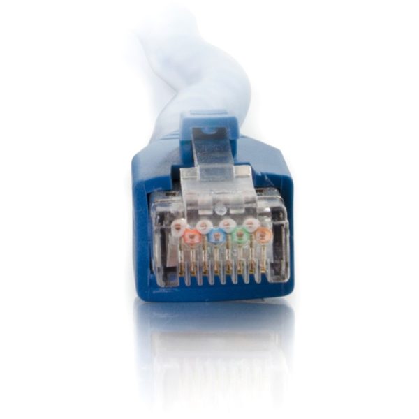C2G 150ft Cat6 Snagless Solid Shielded Ethernet Cable - Cat6 Network Patch Cable - PoE - Blue - Image 2