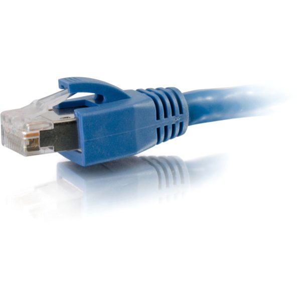 C2G 150ft Cat6 Snagless Solid Shielded Ethernet Cable - Cat6 Network Patch Cable - PoE - Blue - Image 3