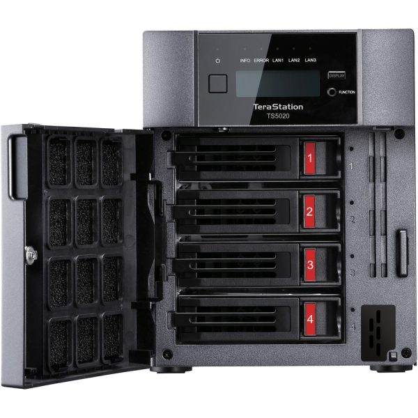 BUFFALO TeraStation 5420 4-Bay 8TB (2x4TB) Business Desktop NAS Storage Hard Drives Included - Image 2