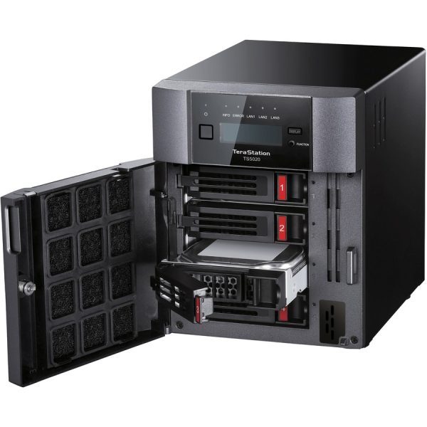 BUFFALO TeraStation 5420 4-Bay 8TB (2x4TB) Business Desktop NAS Storage Hard Drives Included - Image 3