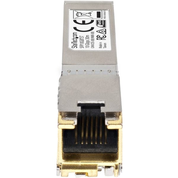StarTech.com Cisco SFP-10GB-T-X Compatible SFP+ Module - 10GBASE-T - 10GE Gigabit Ethernet SFP+ SFP to RJ45 Cat6/Cat5e Transceiver - 30m - Image 4