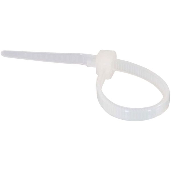 C2G 7.5in Cable Ties - White - 100pk - Image 2