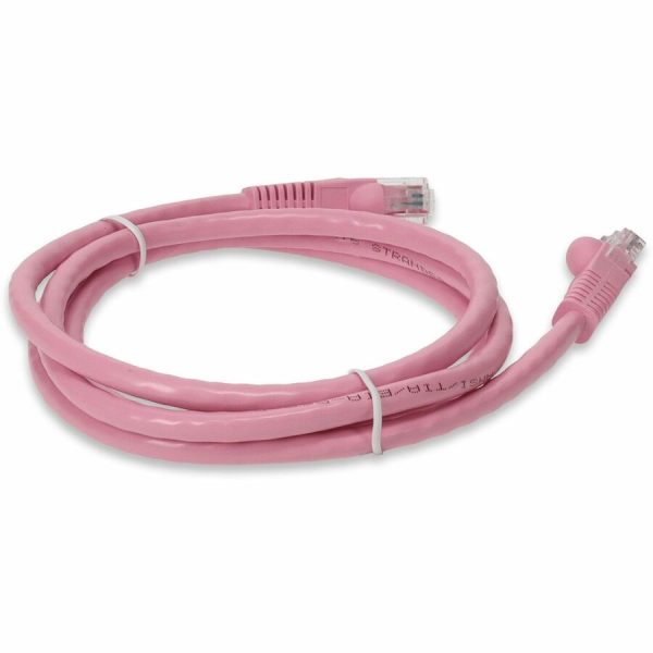 AddOn 10ft RJ-45 (Male) to RJ-45 (Male) Straight Pink Cat6 UTP PVC Copper Patch Cable - Image 5