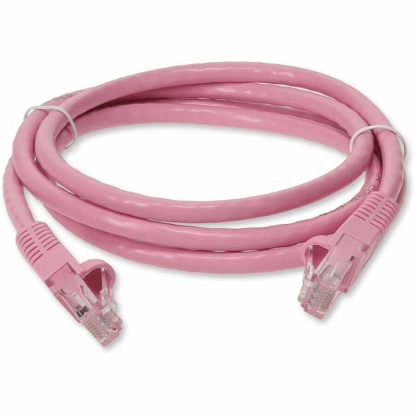 AddOn 10ft RJ-45 (Male) to RJ-45 (Male) Straight Pink Cat6 UTP PVC Copper Patch Cable - Image 8