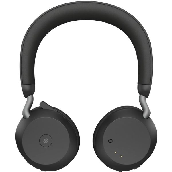Jabra Evolve2 75 Wireless On-ear Stereo Headset - USB-A - For MS Teams - Black - Binaural - Ear-cup - 3000 cm - Bluetooth - 20 Hz to 20 kHz - MEMS Technology Microphone - Noise Cancelling - Image 2