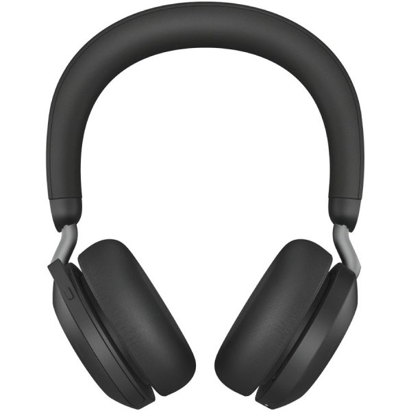 Jabra Evolve2 75 Wireless On-ear Stereo Headset - USB-A - For MS Teams - Black - Binaural - Ear-cup - 3000 cm - Bluetooth - 20 Hz to 20 kHz - MEMS Technology Microphone - Noise Cancelling - Image 11