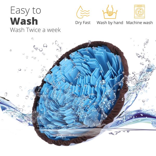 PET ARENA Adjustable Snuffle Foraging mat Dog Mental Puzzle Interactive Stimulation Toys for Smell Training and Slow Eating Stress Relief for Feeding Dog - Image 5