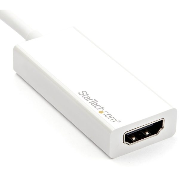 StarTech.com USB-C to HDMI Adapter - White - 4K 60Hz - Thunderbolt 3 Compatible - USB-C Adapter - USB Type C to HDMI Dongle Converter - Image 2